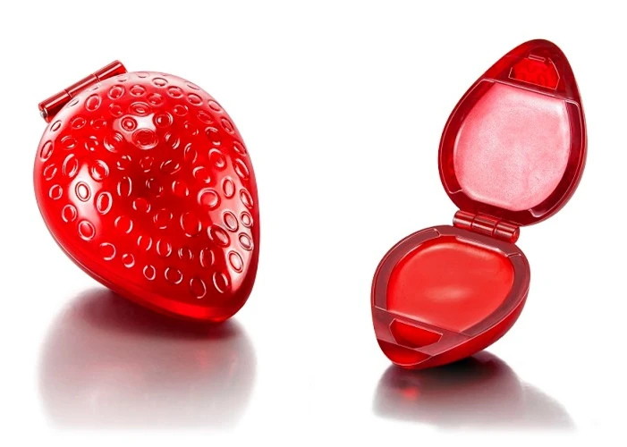 Balsamo y brillo labial fresa