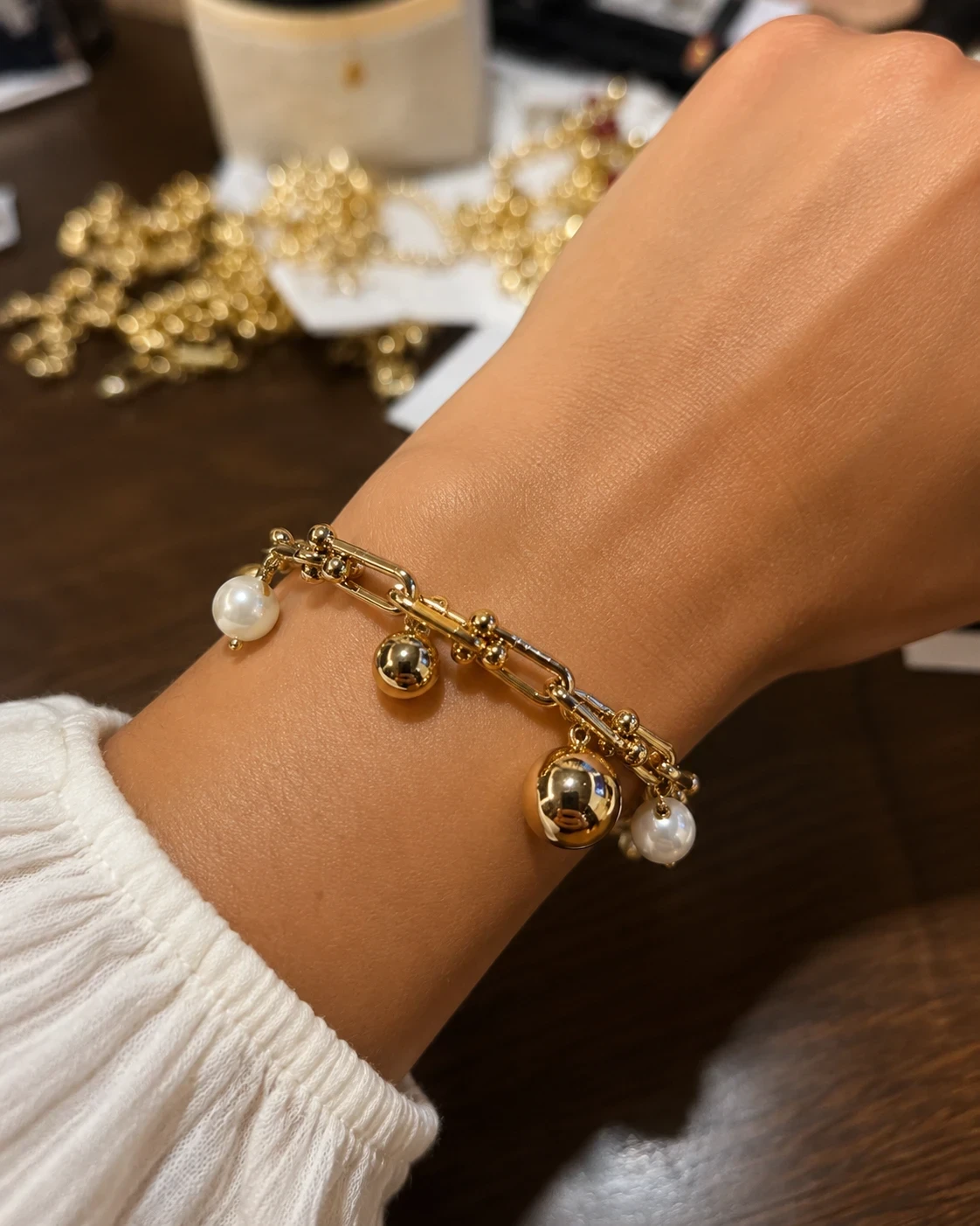 Pulsera oro laminado 