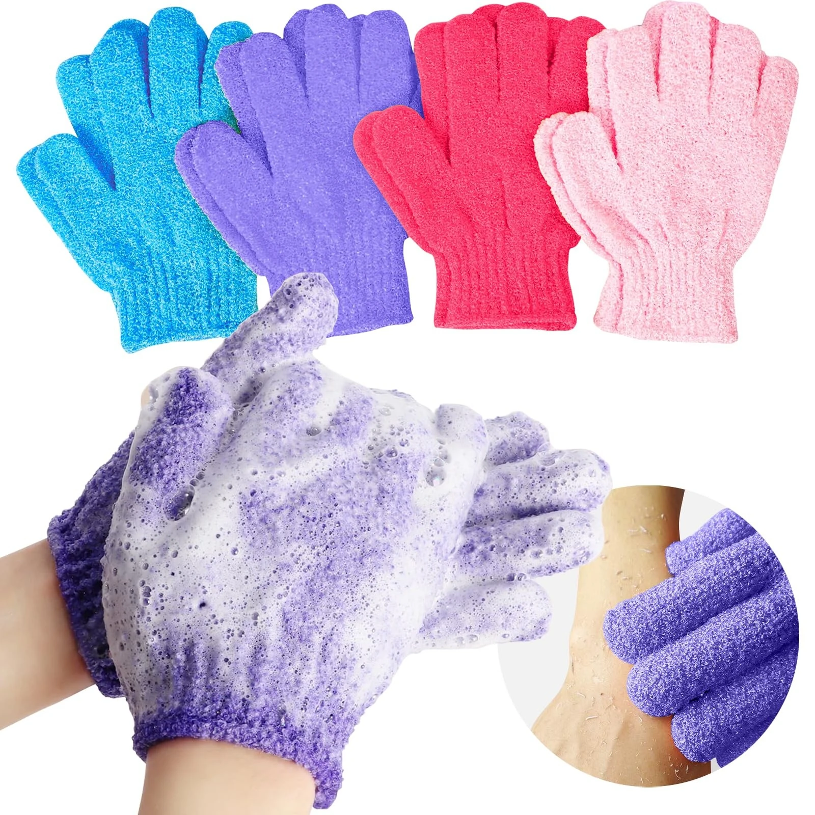 Par Guantes Exfoliantes  2