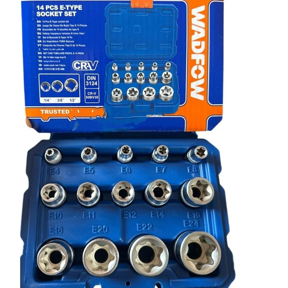 JUEGO DE TUBOS TORX HEMBRA