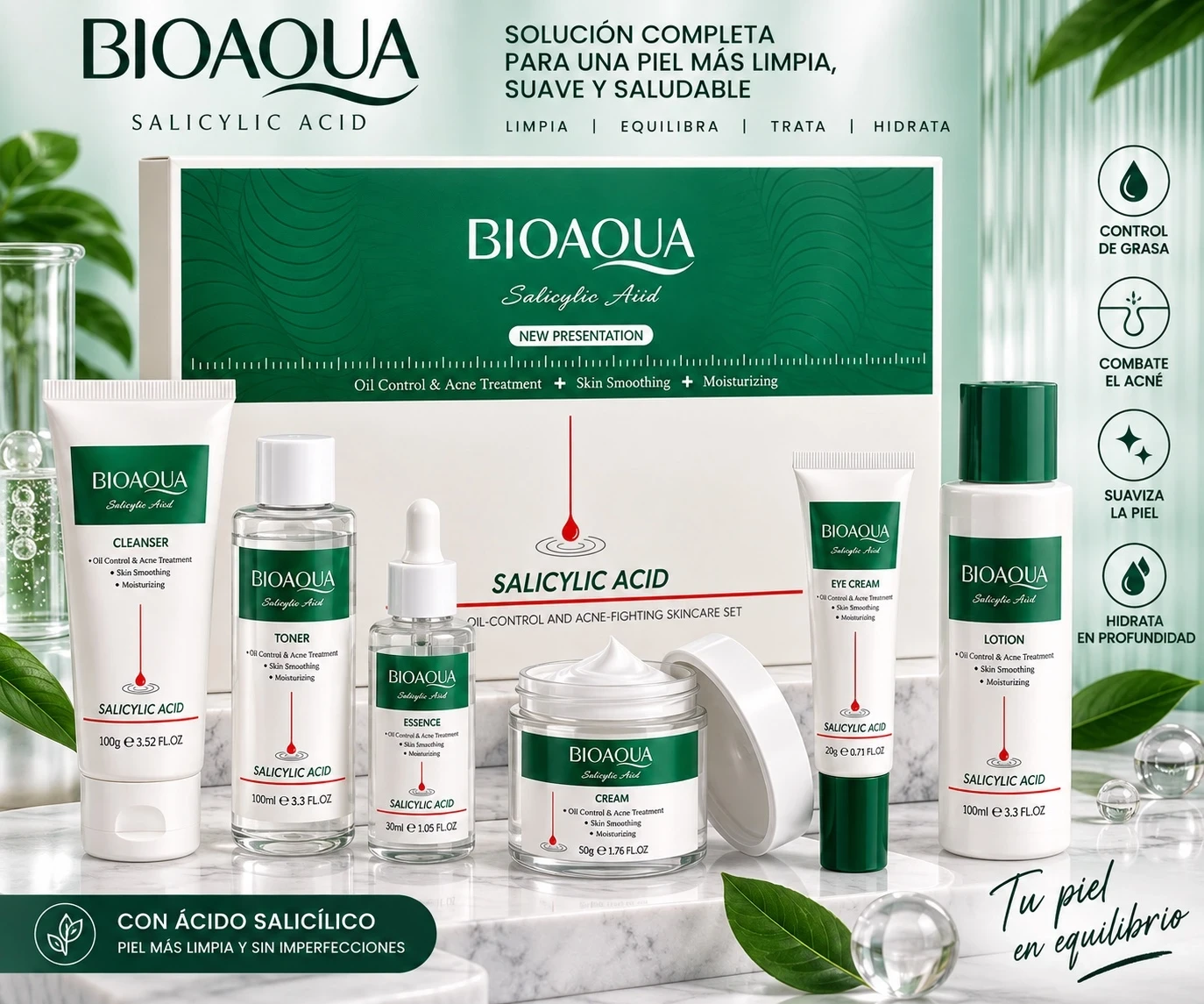 bioaquua kit skin grande colageno verde