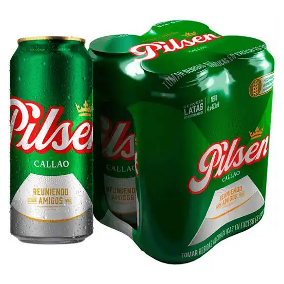 Cerveza PILSEN Lata 355ml Paquete 06un