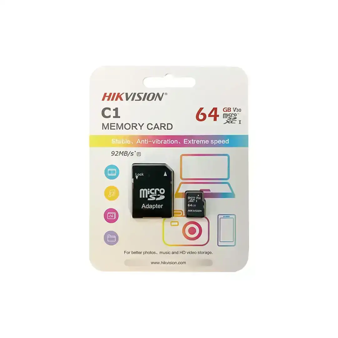 TARJETA SD HIKVISION 64GB CLASE 10 C1