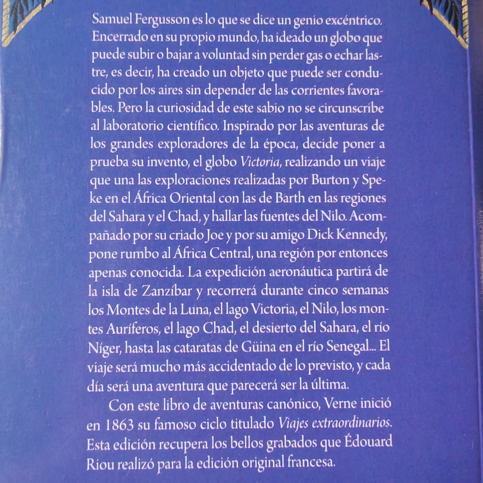 Cinco semanas en globo, Julio Verne, nuevo. 3
