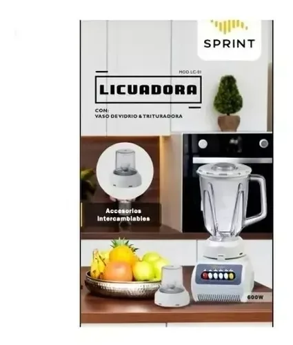 Licuadora SPRINT Jarra de Vidrio 1,5Lts. 3