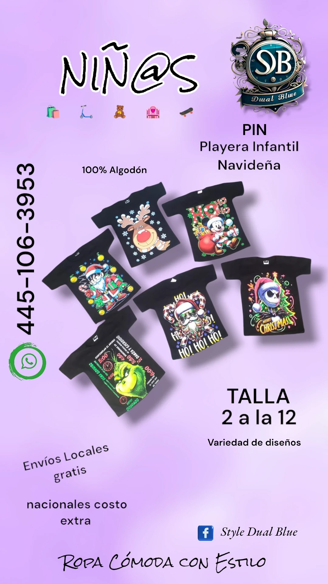 Playera Infantil Navideña