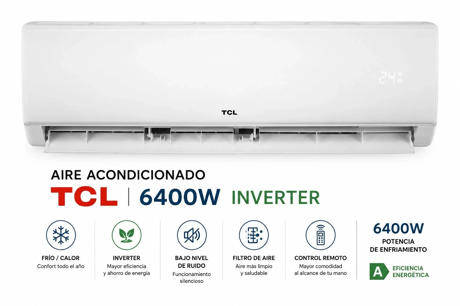 AIRE ACONDICIONADO TCL 6400W INVERTER ‼️SOLO POR PEDIDOS ‼️ 