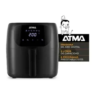 FREIDORA DE AIRE ATMA DIGITAL NEGRA 6,5L