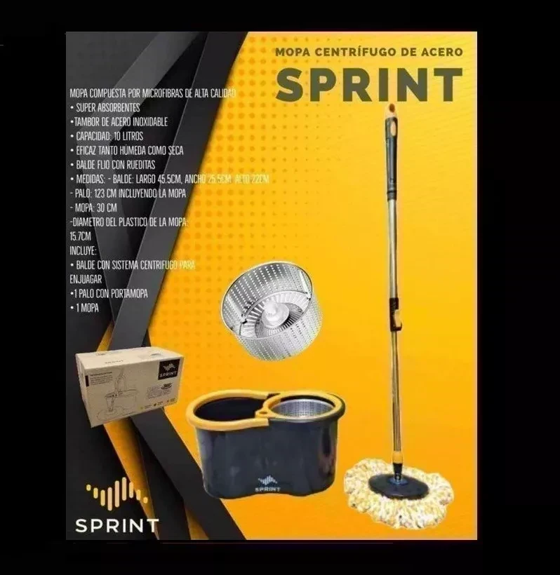 Mopa Sprint,  Balde Trapeador Escurridor Centrifugo 