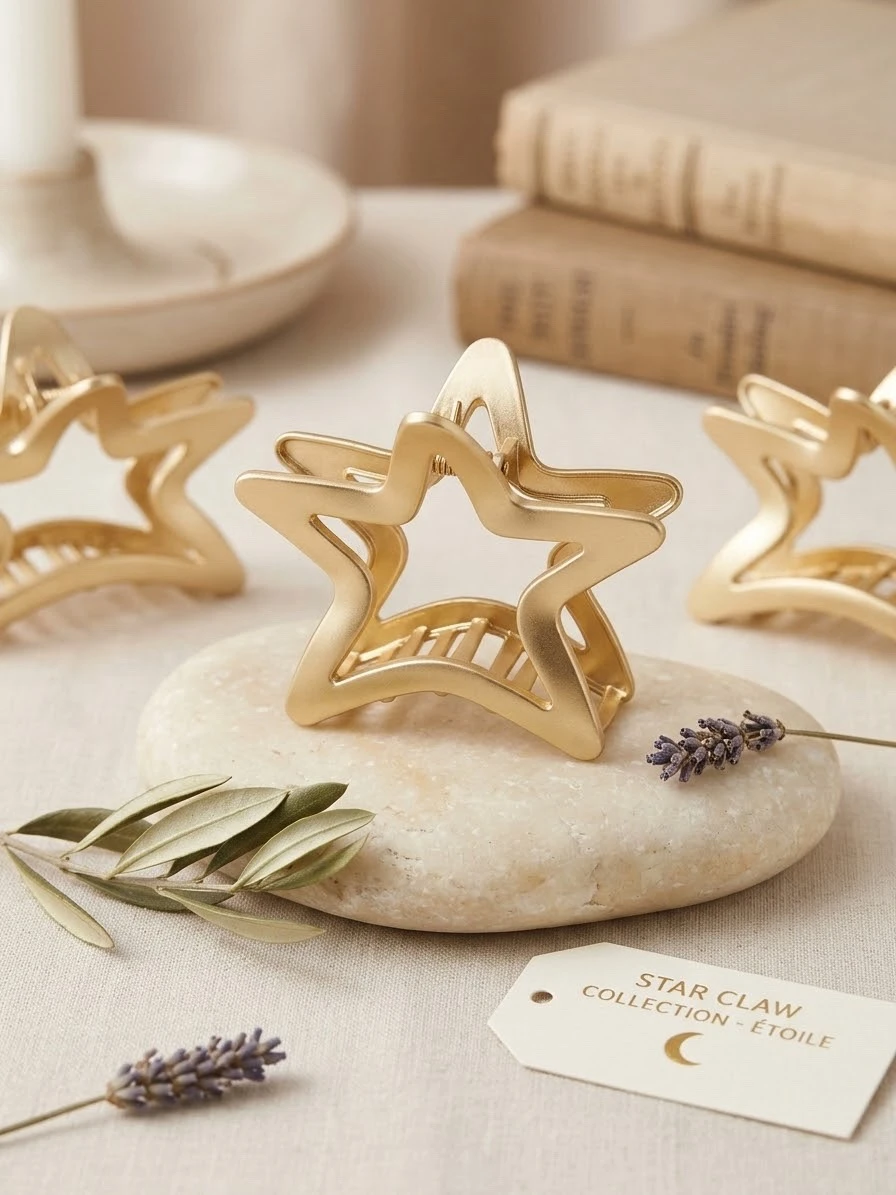 Docena de pinzas  estrellas. 12 cm  2