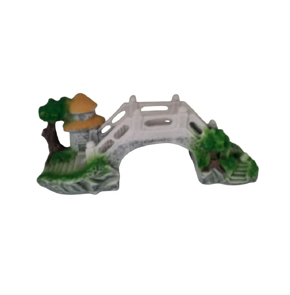 Adorno de resina puente grande