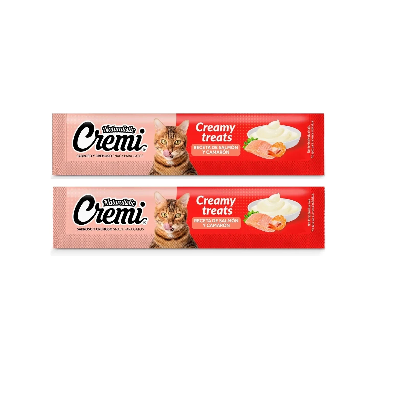 Snack Cremi En Sachet Para Gatos Sabor Camarón X 2 Unidades