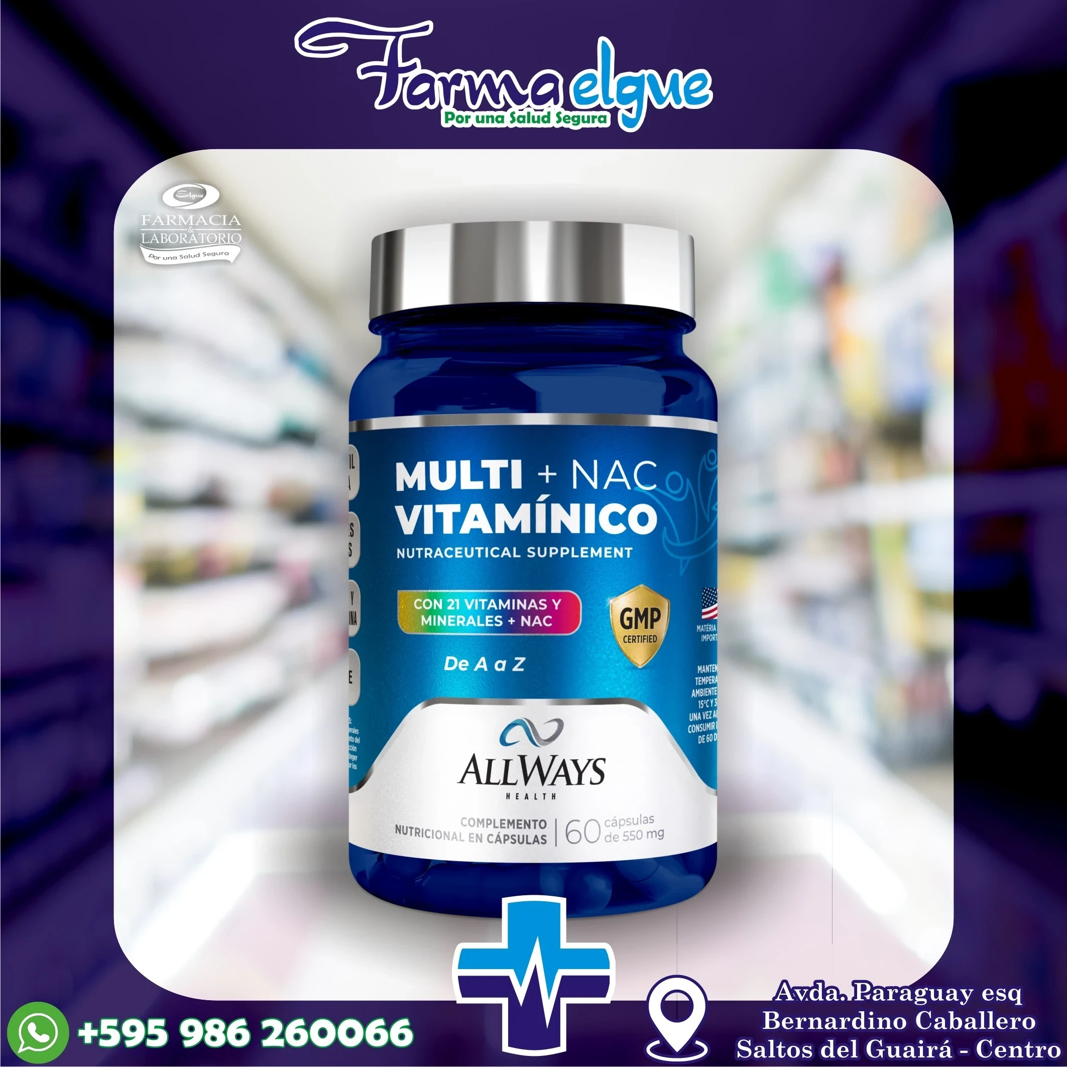 Multivitaminico  + NAC  x 60 caps