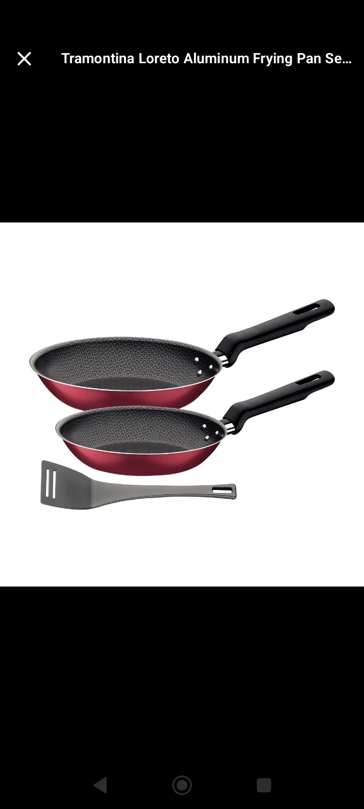 SET DE SARTEN + ESPÁTULA TRAMONTINA 