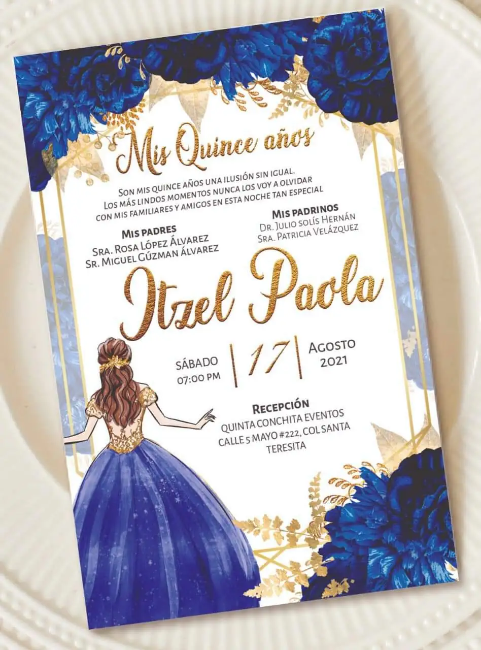 Invitación XV Años sencilla 2