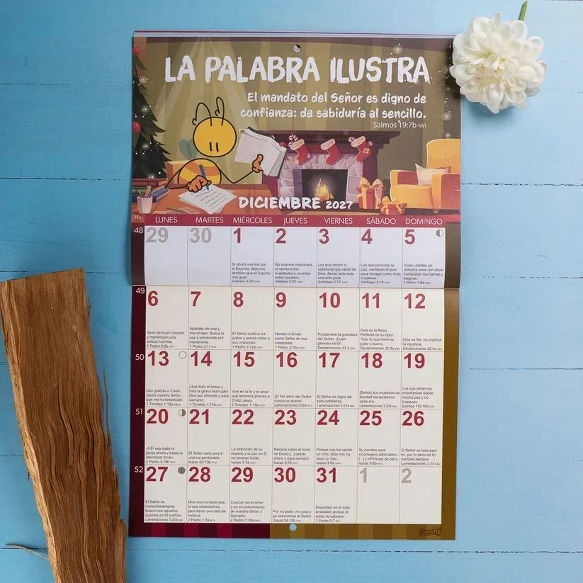 Calendario pared Pechi 2027 La Biblia en tu vida 5