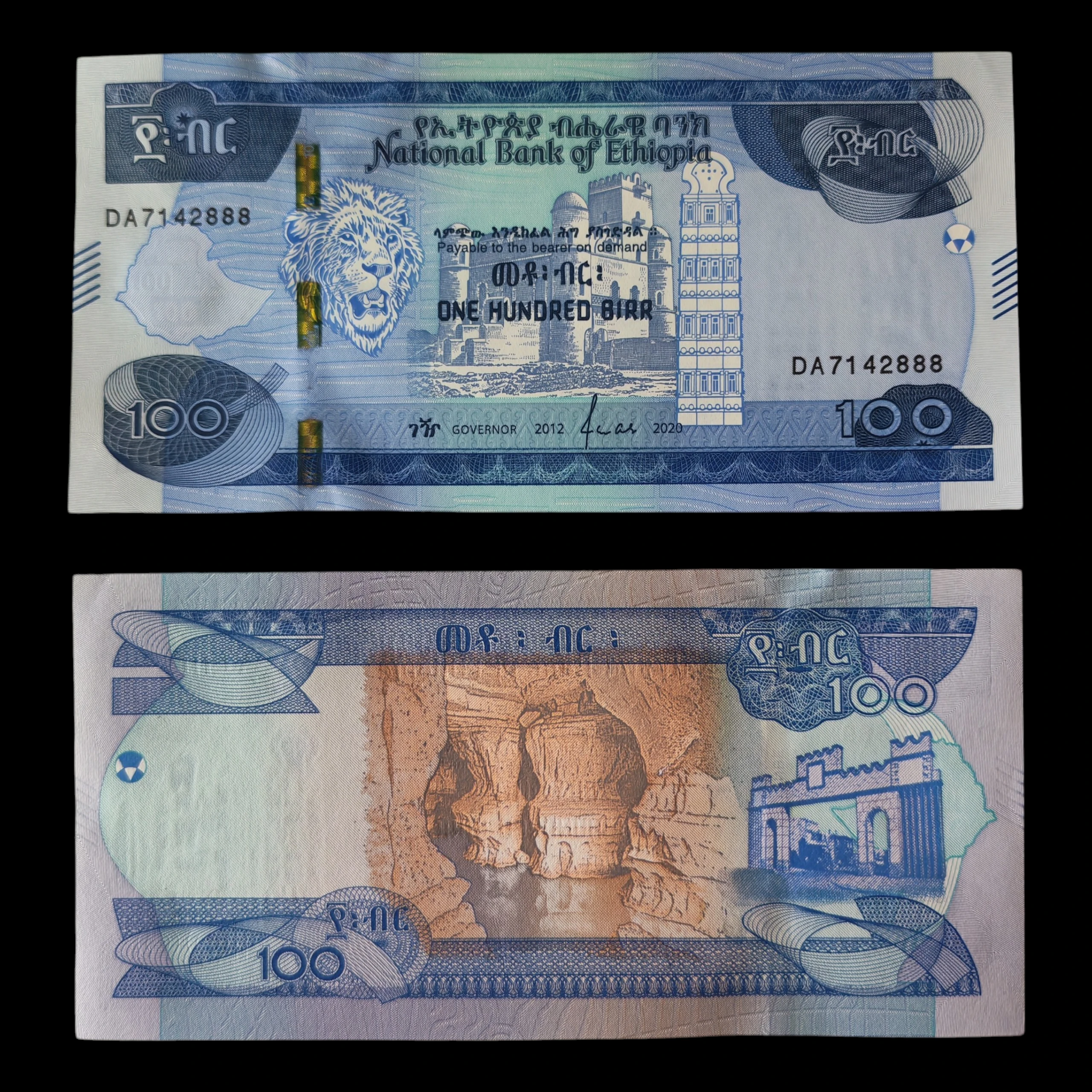 ° Etiopía 100 birr, UNC