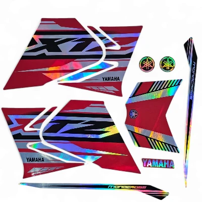 Xtz 125 Calcomanias 2021 Tornasol rojo