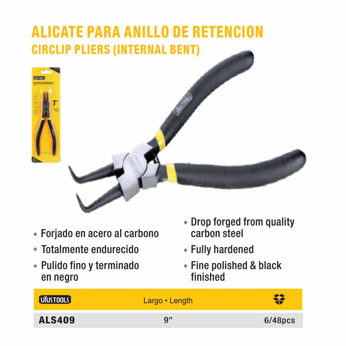 ALICATE CHAVETERO CURVO UYUST 9"
