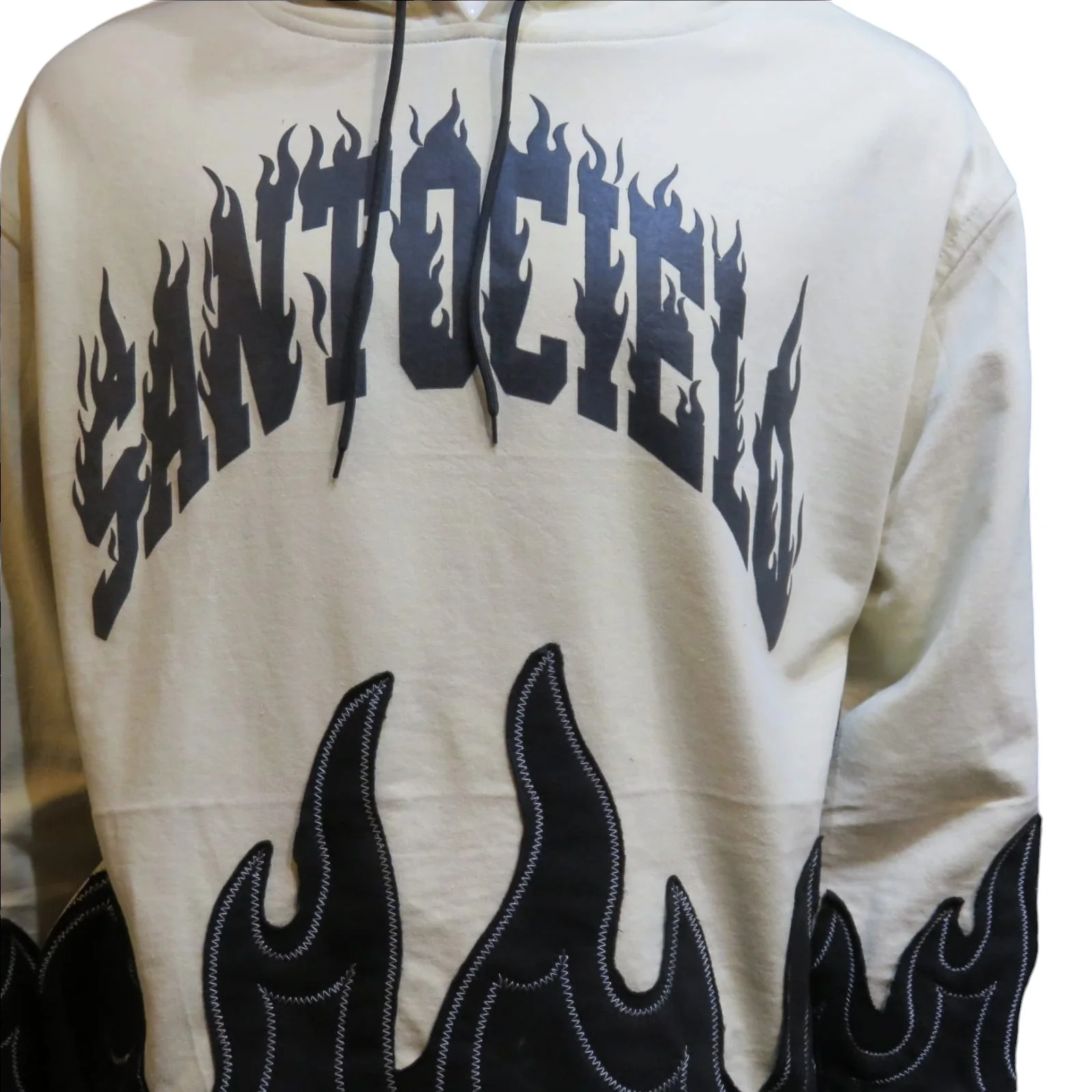 Sudadera de flama beige 3