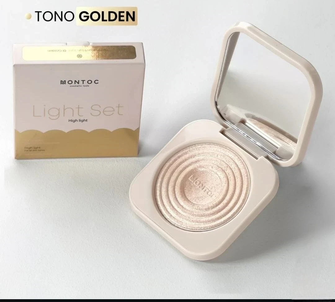 montoc iluminador light set tono golden