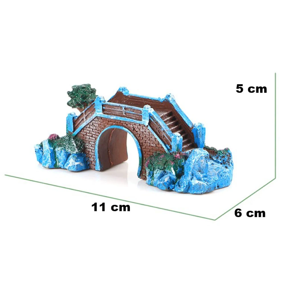 Adorno de Resina Puente Medieval 11*6*5cm Aq-175 3