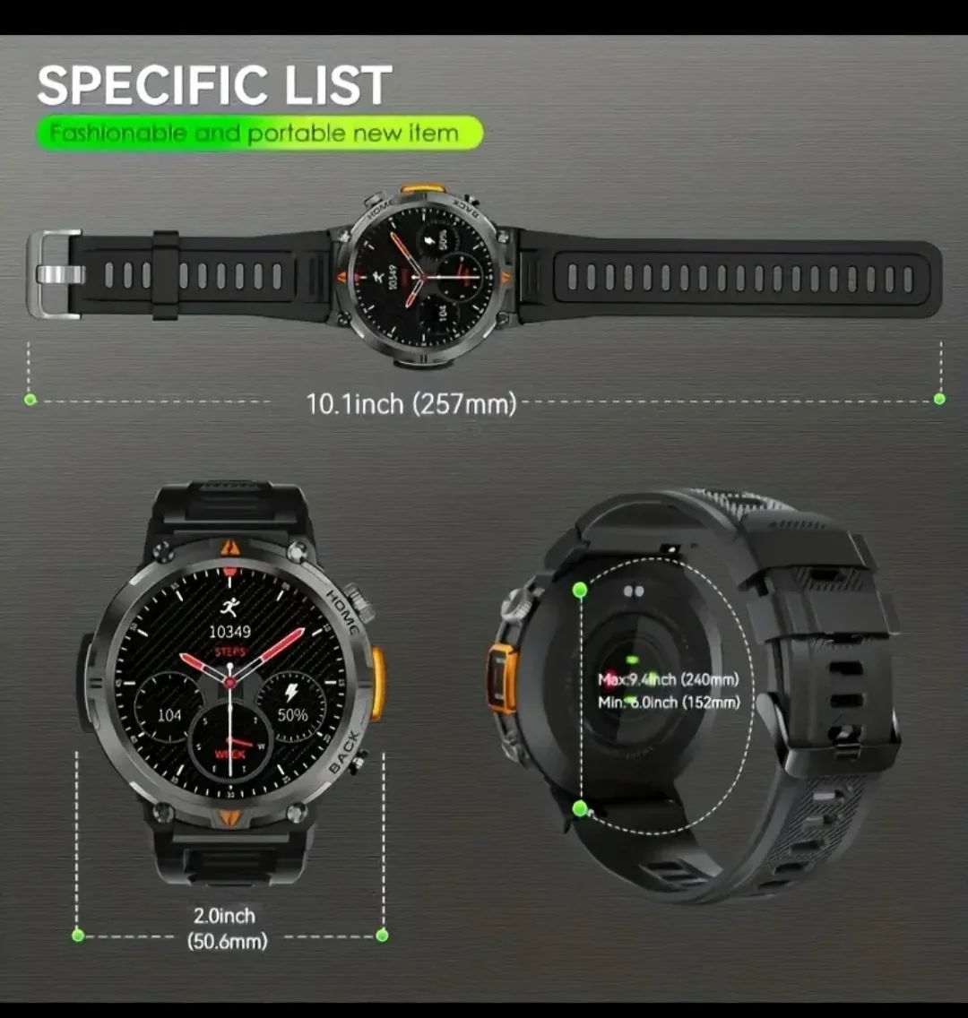 Reloj Smart grado Militar  8