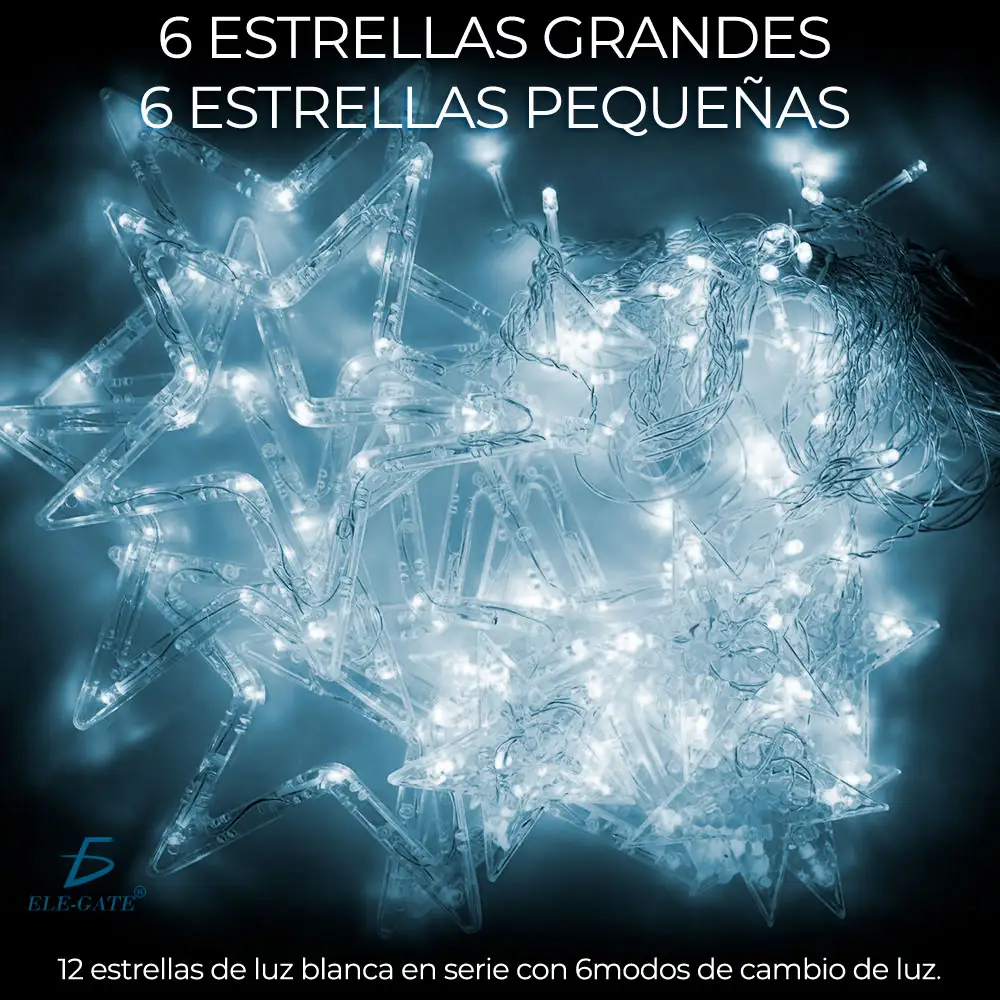 Cortina De Luz LED Estrellas  2