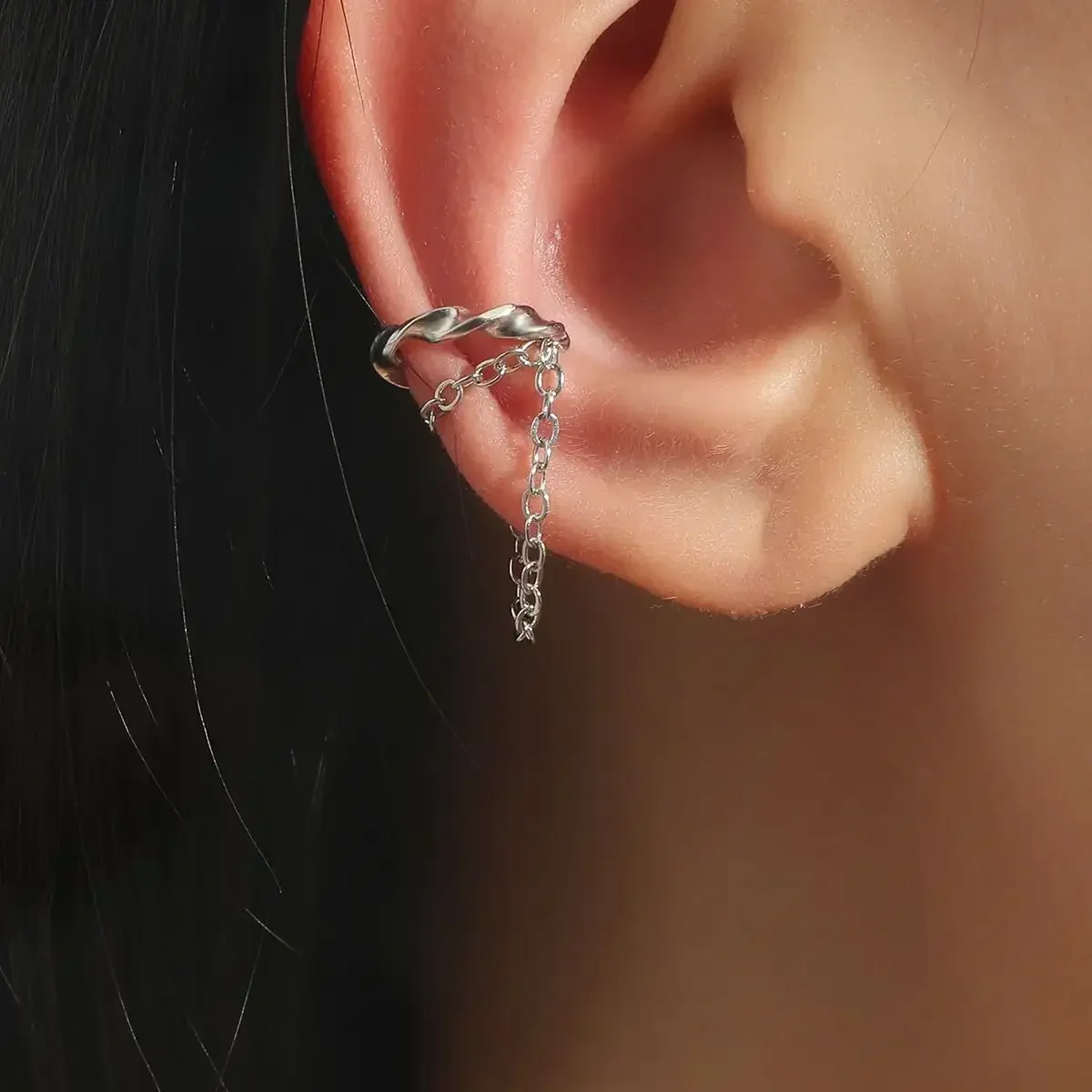 Ear Cuff Jash Plateado REF: B23
