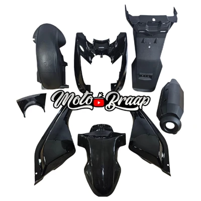 BWS 125 BWS X Kit partes plasticas x 8 piezas Negras IMUNI200 OKL