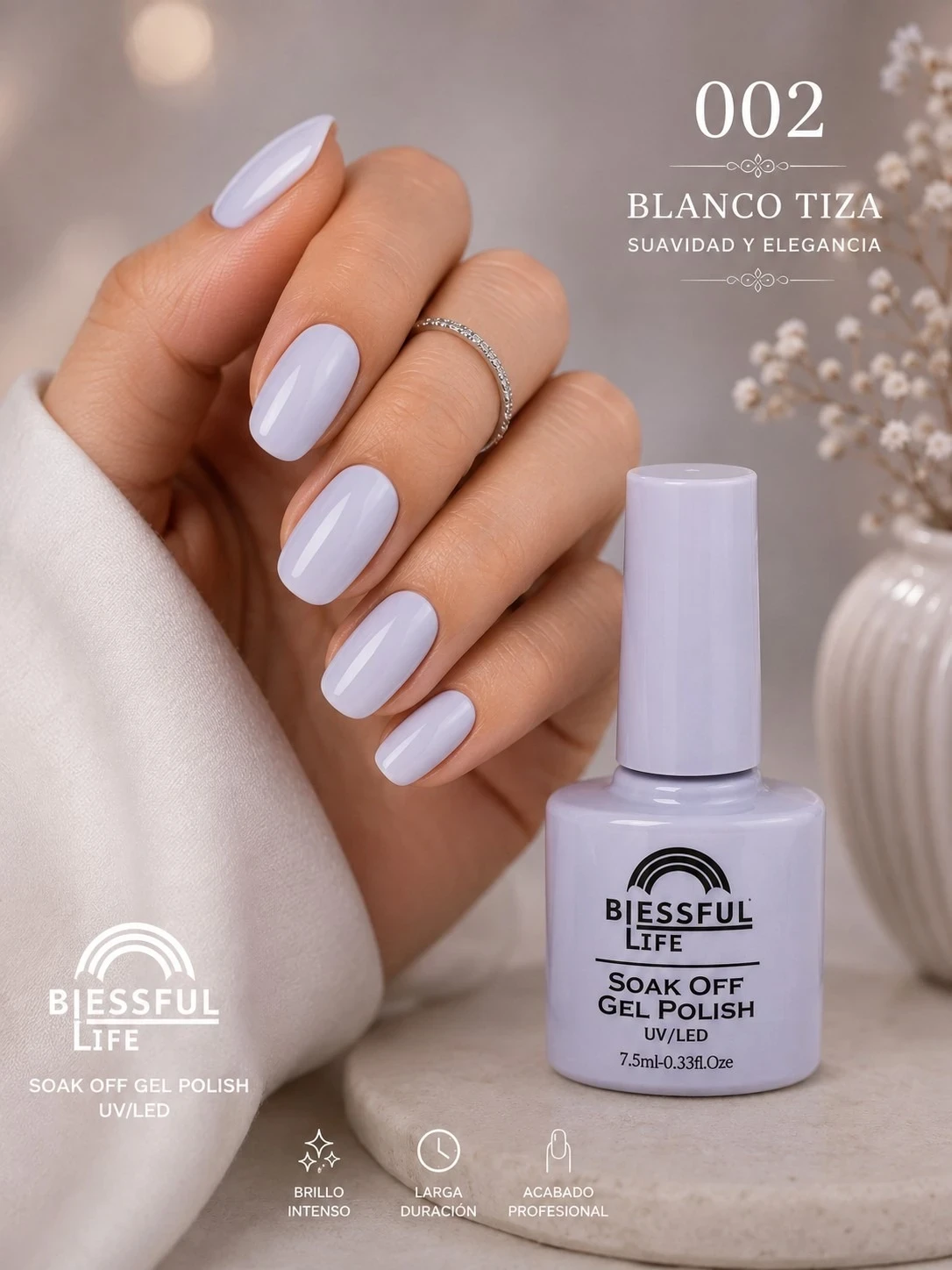 biessful life esmalte semi permanente tono 002