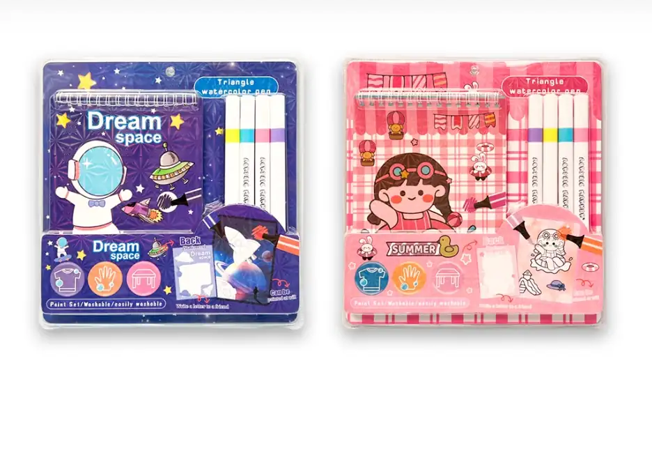 Libreta para Pintar con Marcadores Kawaii