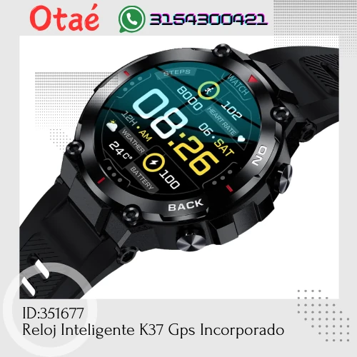 Reloj Inteligente K37 Gps Incorporado