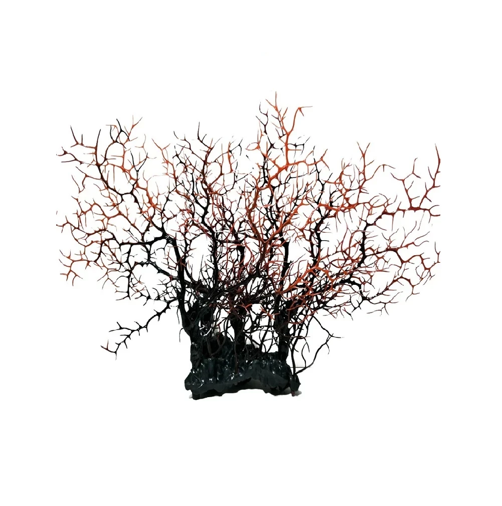 Planta decorativa coral de plástico