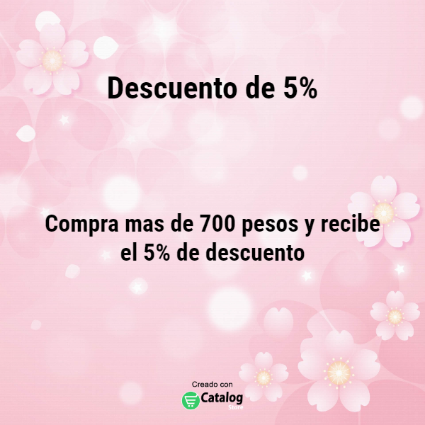 Descuento de 5%