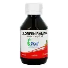 CLORFENIRAMINA 2MG/5ML FCO X 120 ML ECAR