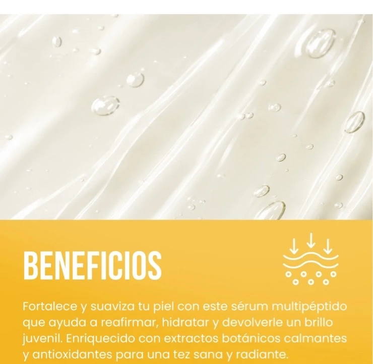 Suero facial con peptidos beauty creations 3