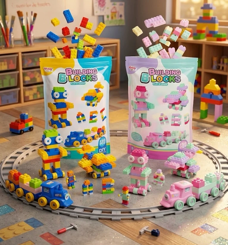 Set de Bloques de Construcción "Building Blocks": 150 Piezas para Crear y Aprender 2
