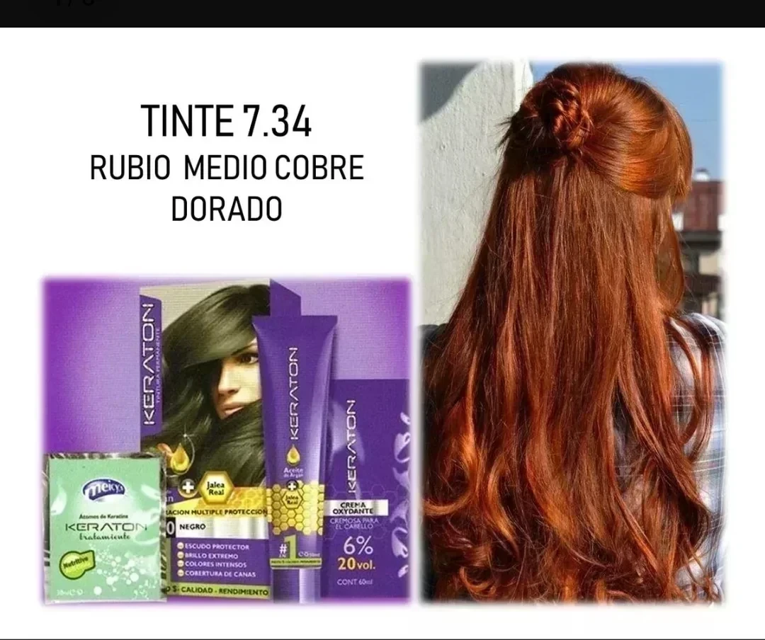 keraton 7.34 rubio medio cobre dorado