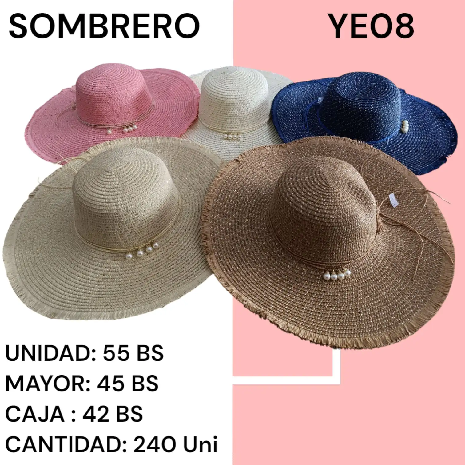 SOMBRERO FEMENINO YE08