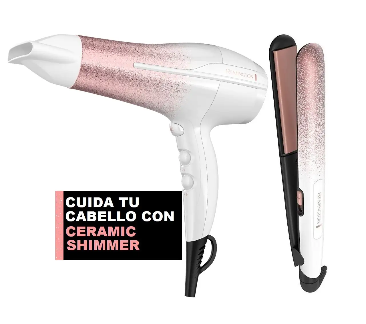 Combo plancha + Secadora Remington Uv Collection Lujoso  2