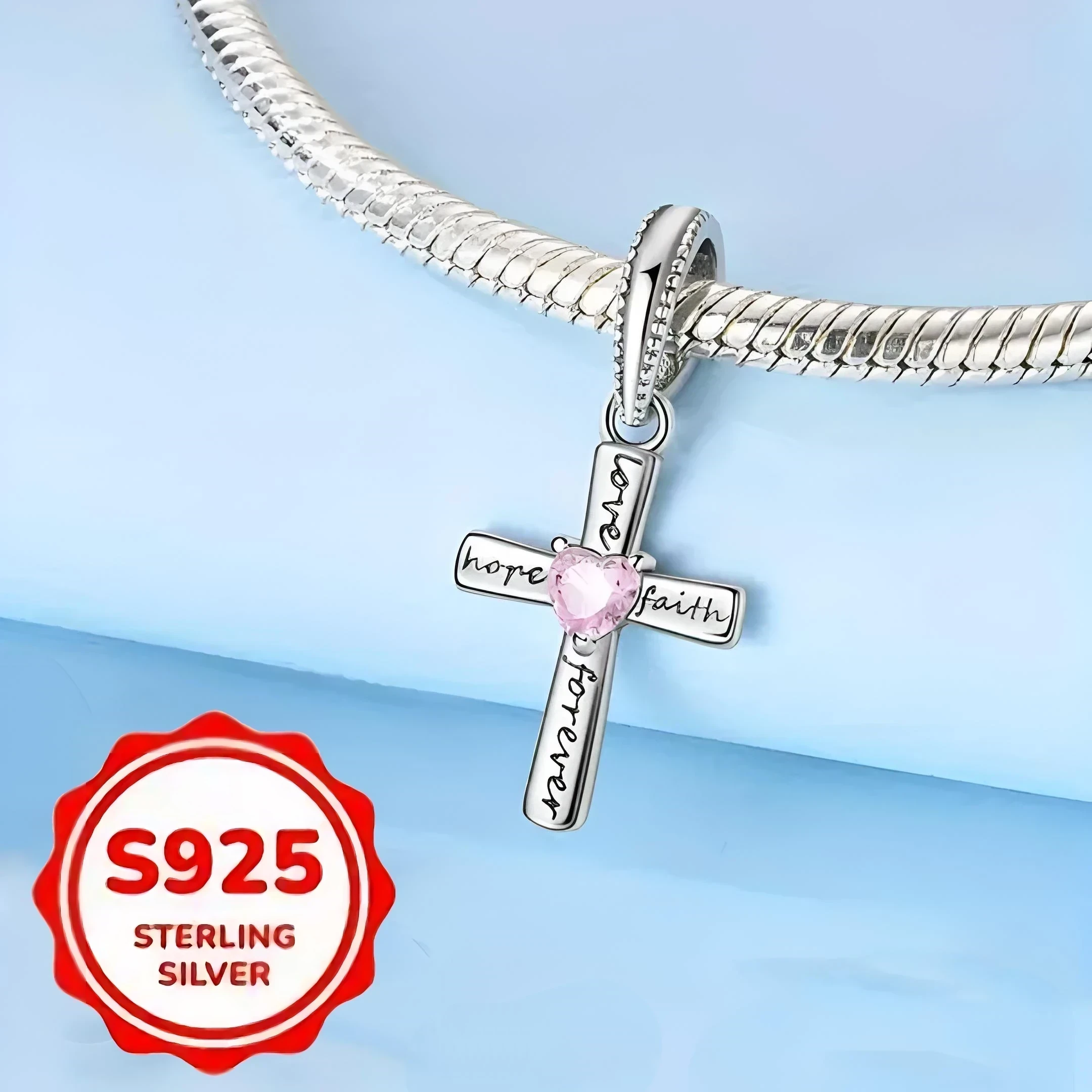 COLGANTE DE CRUZ PLATA 