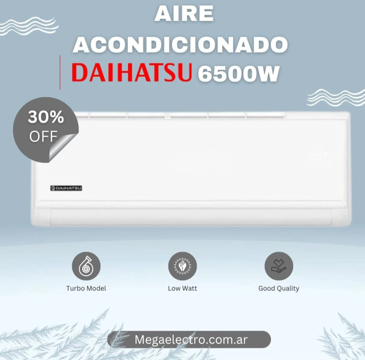 Aire Ac. Daihatsu Split  FDT22 6500 WATTS Frio/Calor
