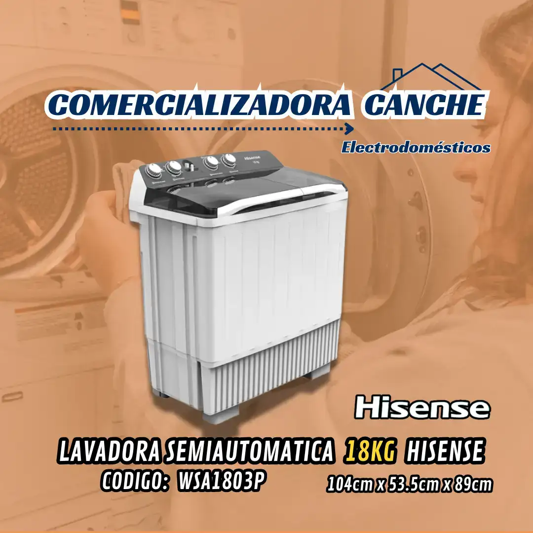 LAVADORA 18KG HISENSE