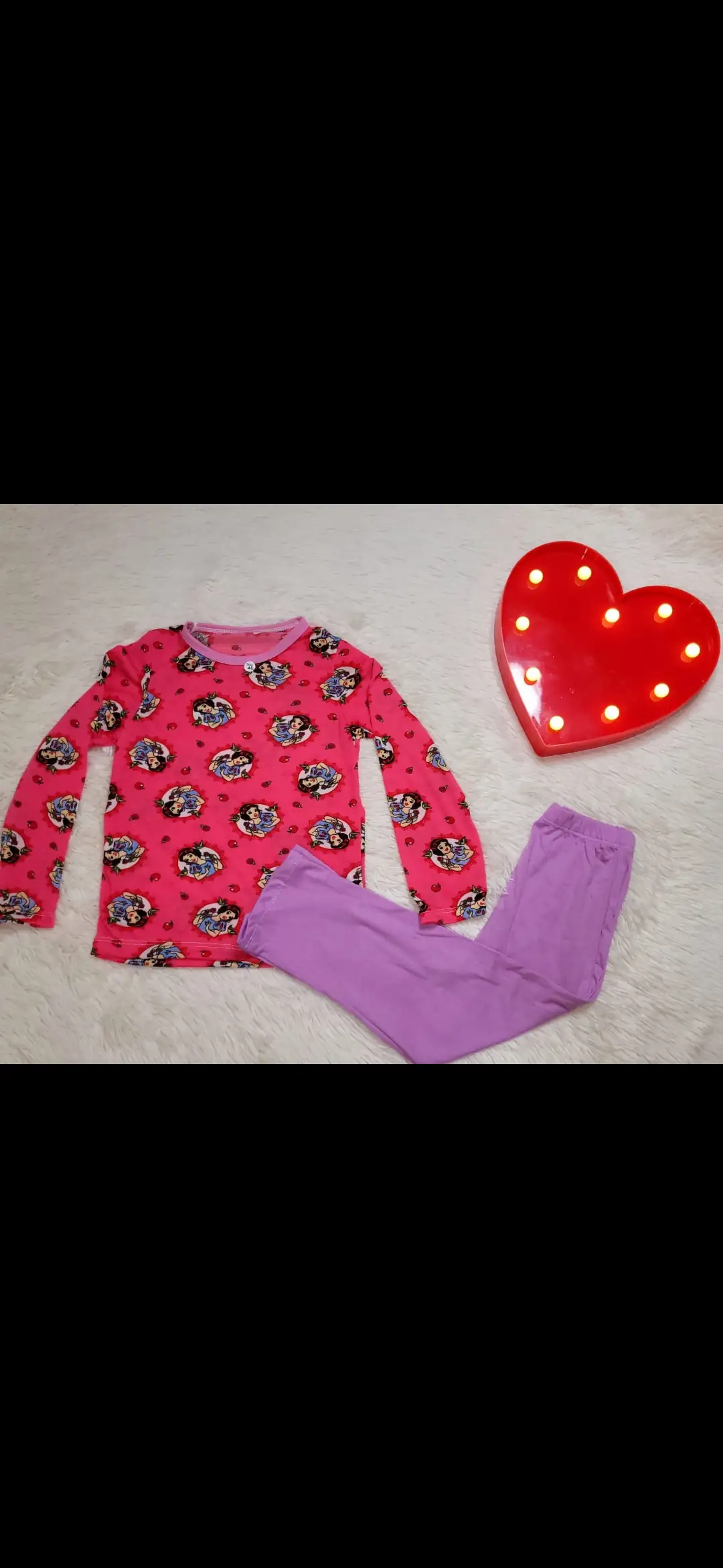 Pijama niña, manga corta 3