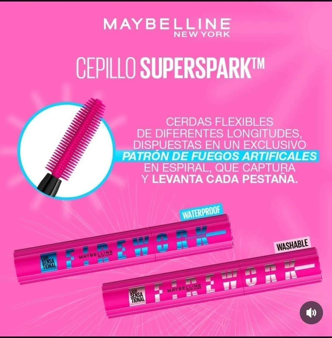 maybelline pestañina firework