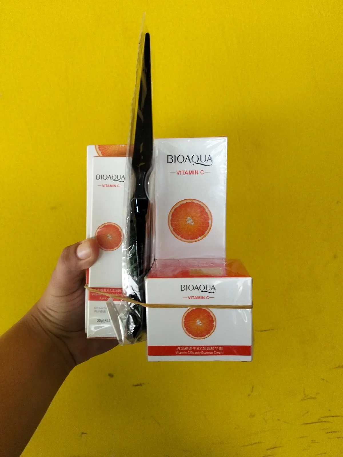 kit de skincare vitamina C bioaqua + obsequio 