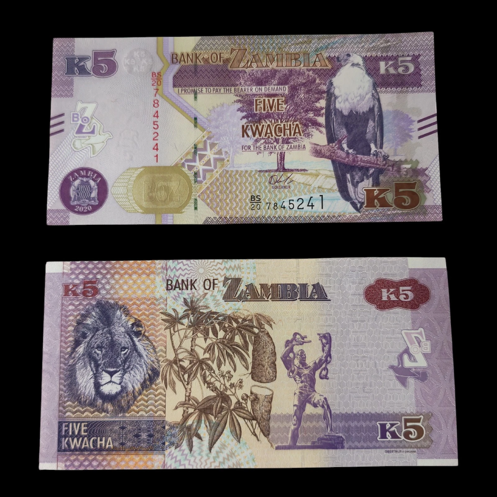 ° Zambia 5 Kwacha UNC
