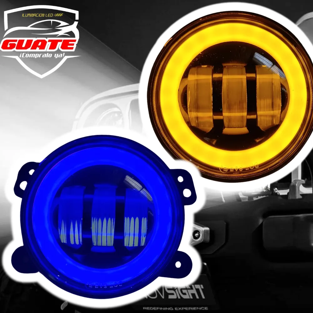 NEBLINERAS LED ANTIENCANDILAMIENTO DRL AMARILLO/AZUL 