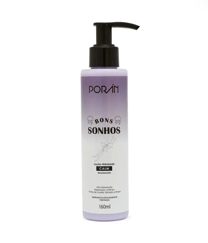 Loção hidratante Bons sonhos Calm Poran